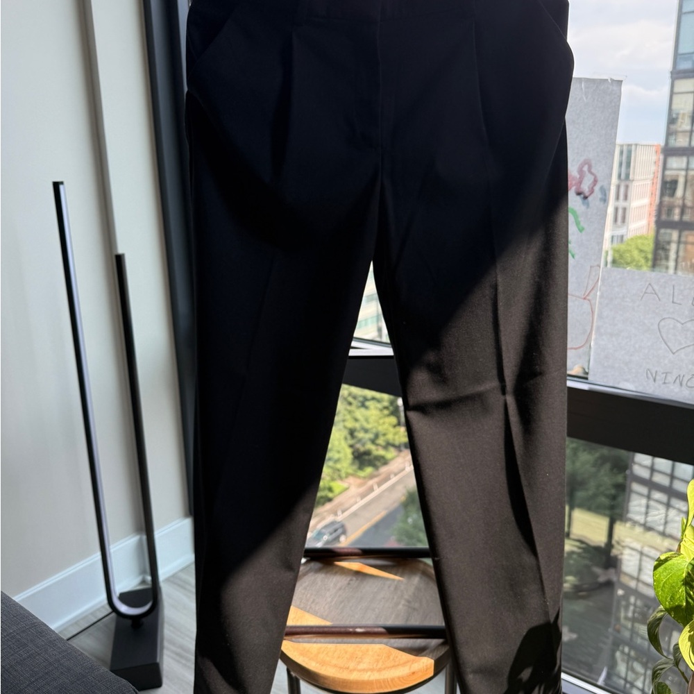 H&M Black Dress Pants Classic Straight-Leg